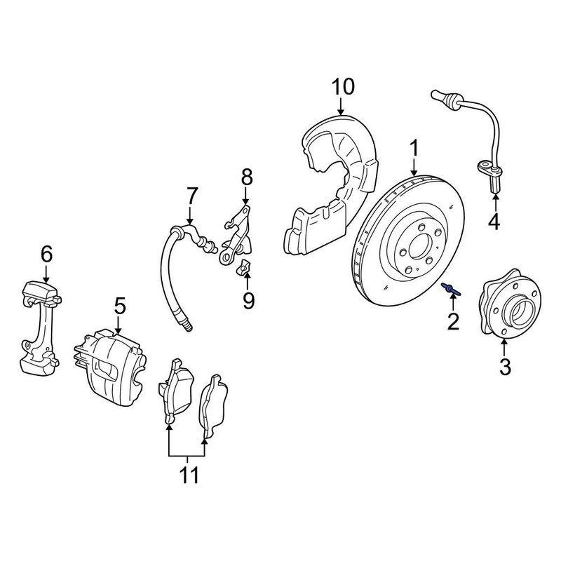 For Volvo S60 2001-2008 Volvo 1330273 Rear Disc Brake Rotor Set Screw gallery