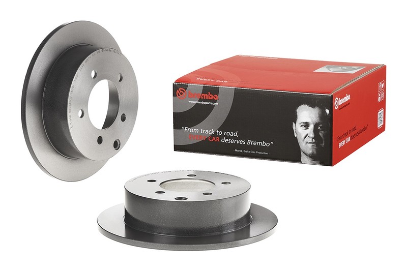 Brembo Rear Left or Right 262mm Coated Brake Disc Rotor For Mitsubishi Lancer