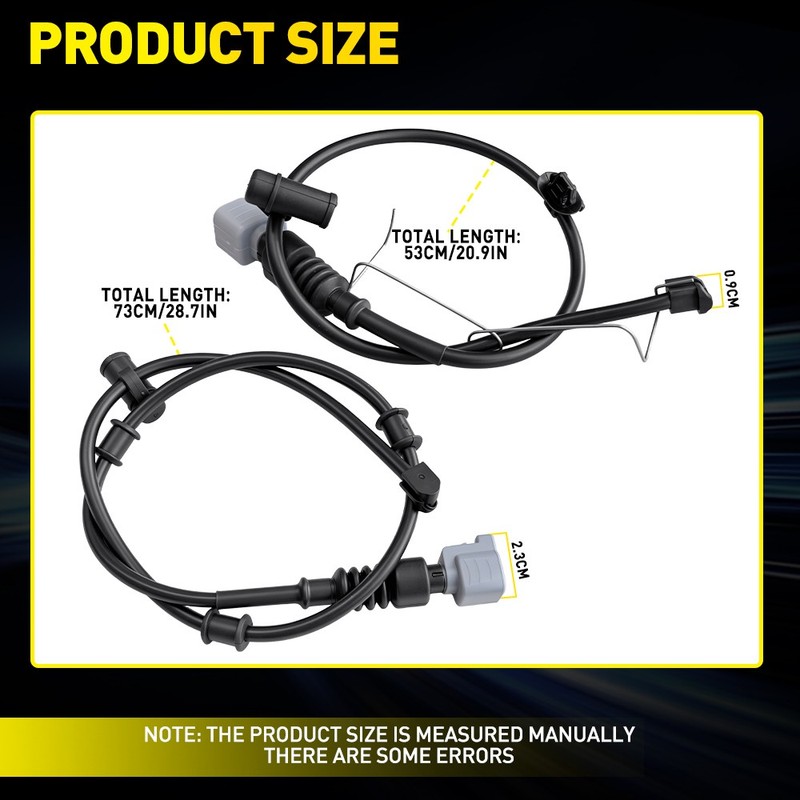 4PCS Fit Lexus LS460 2009-2017 LS600h 2010-2016 Brake Pad Wear Sensor Front&Rear gallery