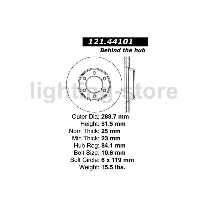 Front Disc Brake Rotor Fits Toyota 1993-1998 T100 2 pcs gallery