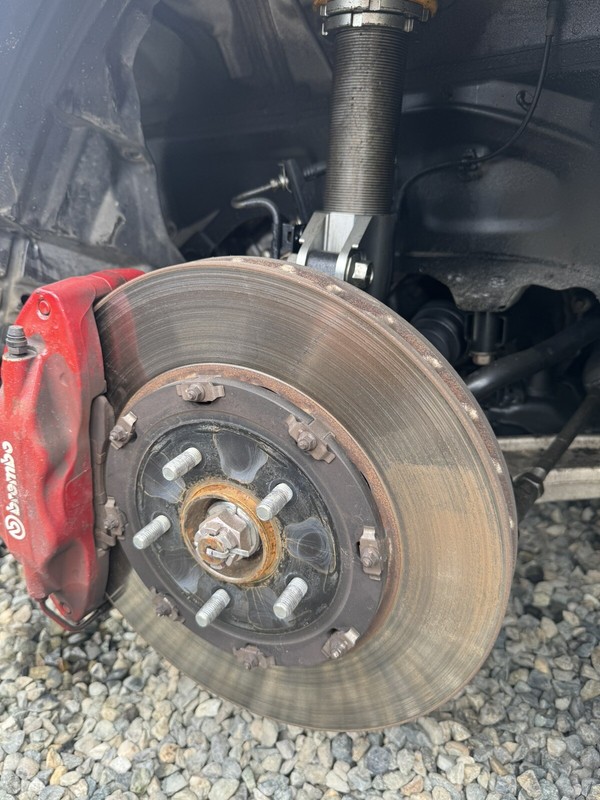 08-15 Mitsubishi Lancer Evolution X MR Front 2 piece Brake Rotors Lh Rh 57k gallery