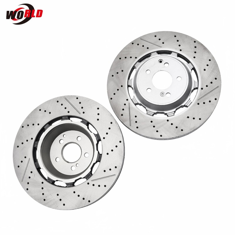 2Pcs Front Brake Rotors 2224212612 Fits 2014-2020 Benz W222 S63AMG S65AMG