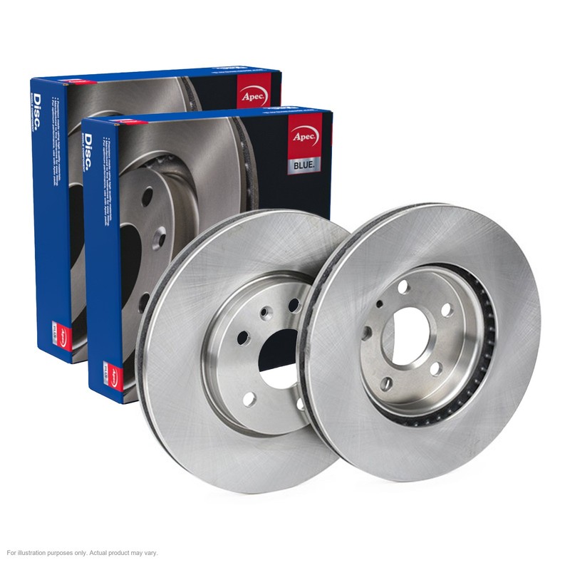 2X APEC Front Brake Discs for SAAB 9-5 2010-12 321mm Vented SDK6210