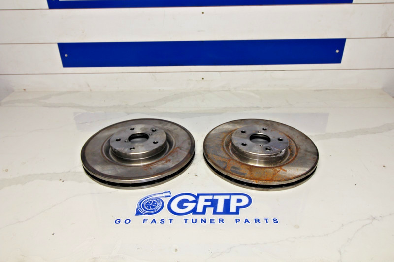 08-17 SUBARU WRX STI OEM FRONT DISK BRAKE ROTOR ROTORS PAIR LH RH *NEW*