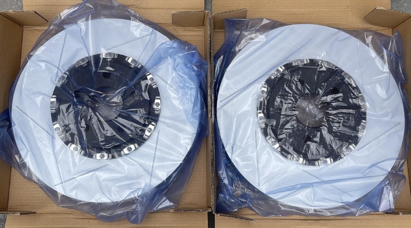 Slotted 2pc Front Rotors Jeep Grand Cherokee Trackhawk & Dodge Durango Hellcat