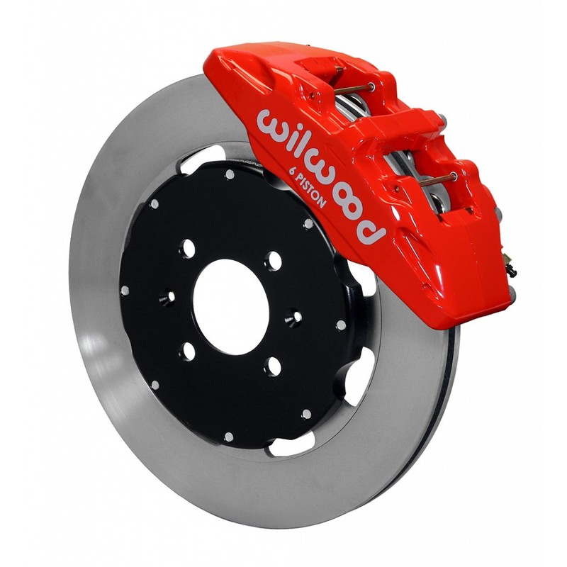Wilwood For Honda Civic 90-99 Brake Kit Dynapro 6 Hat Drilled 12.19in Red