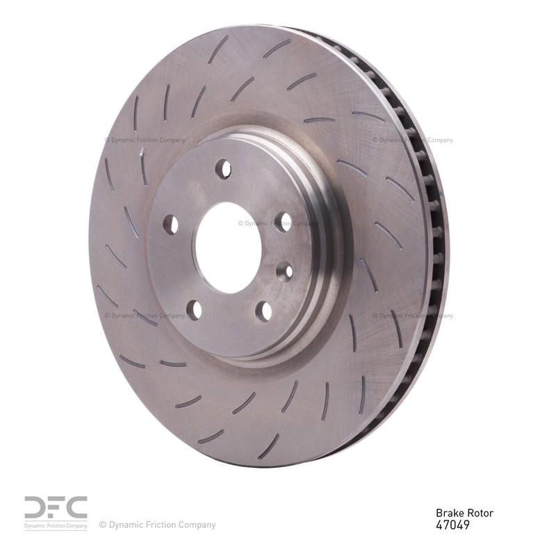 Dynamic Friction 614-47049 DFC GEOSPEC Coated Rotor – Slotted For 14-19 Corvette