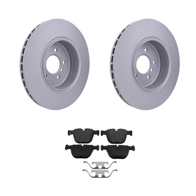 Hella Rear Rotors Bosch QuietCast Semi-Met Disc Brake Pads Kit For E63 E64 650i