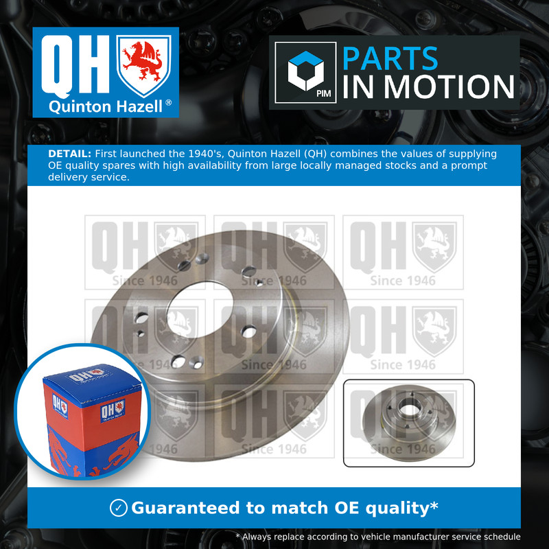 2x Brake Discs Pair Solid fits HONDA ACCORD CL7 2.0 Rear 03 to 08 260mm Set QH