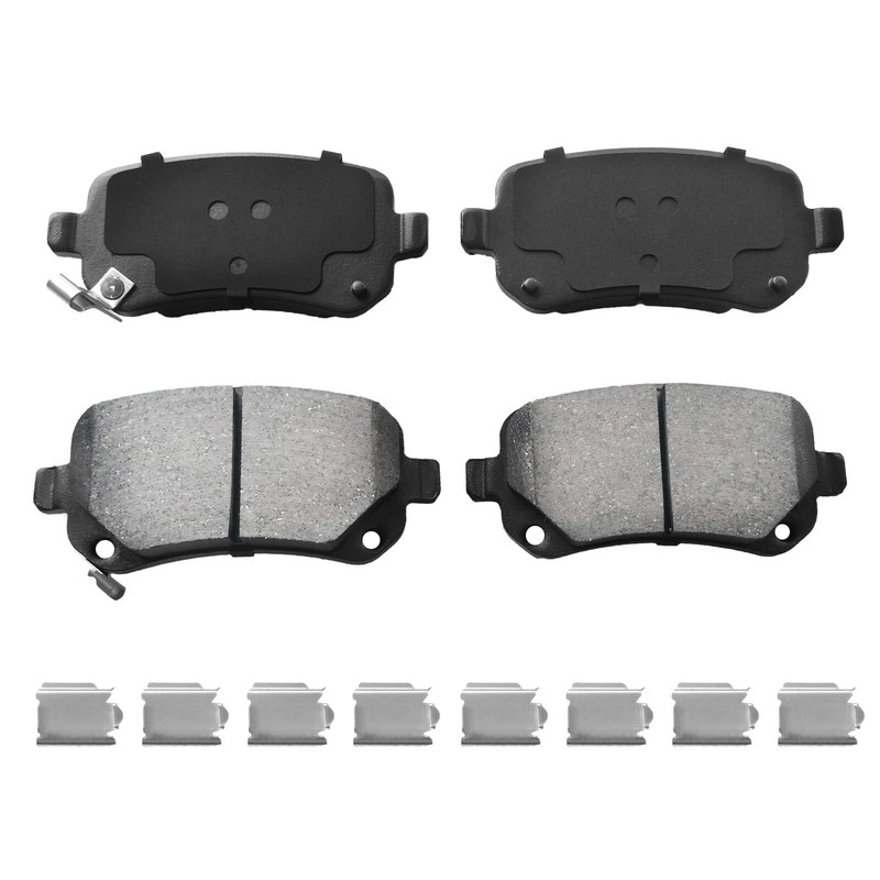 REAR Disc Rotors + Brake Pads for 2008 - 2012 Chrysler Town & Country gallery
