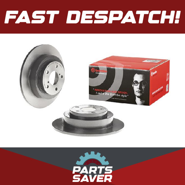 2x Brake Discs Pair Solid fits SUBARU LEGACY 2.2 Rear 89 to 99 266mm Set Brembo