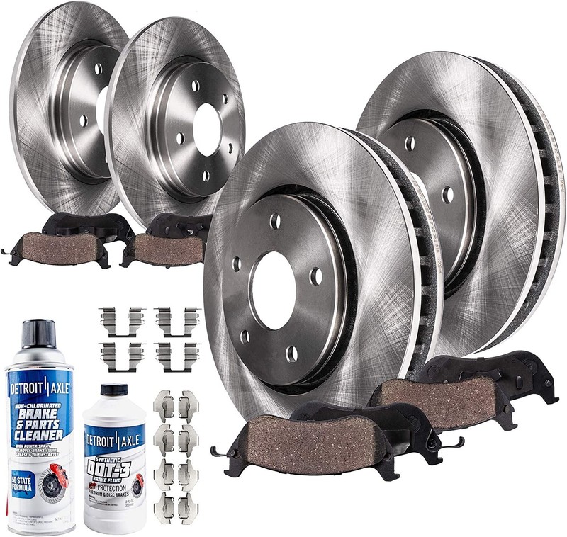 5-Lug Front & Rear Brake Pads Rotors for 2011-2016 Hyundai Elantra