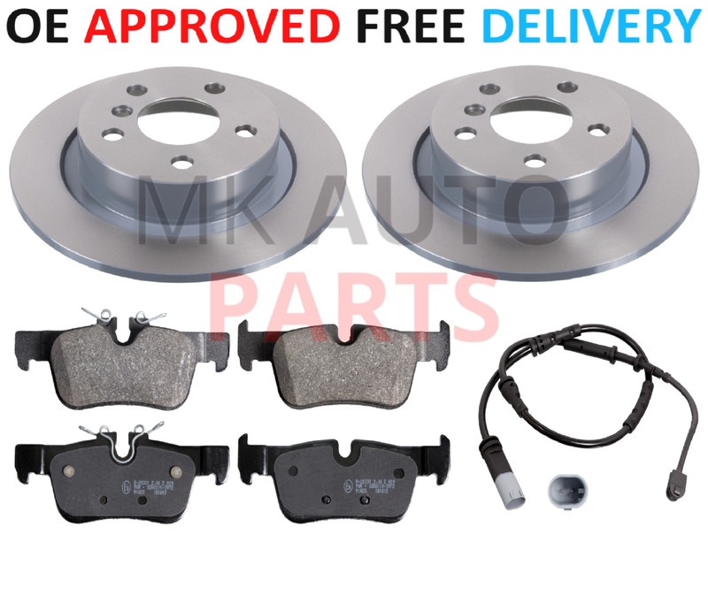 FOR BMW 1 SERIES hatchback F40 116d 118i DIESEL REAR BRAKE DISCS AND PADS 2019