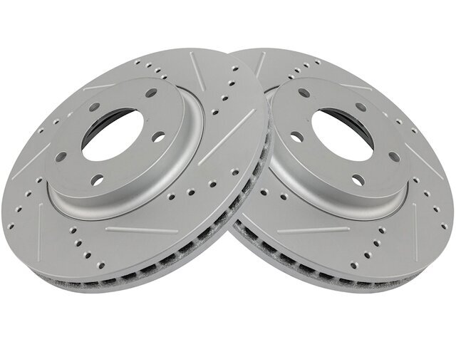 TRQ 63BK93J Front Brake Rotor Set Fits 2004-2009, 2011-2017 Nissan Quest