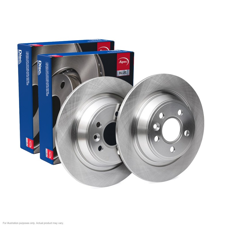 2x APEC Rear Brake Discs Fits FORD GALAXY II (WA6) 2.0 TD 103kW/140HP/1997cc