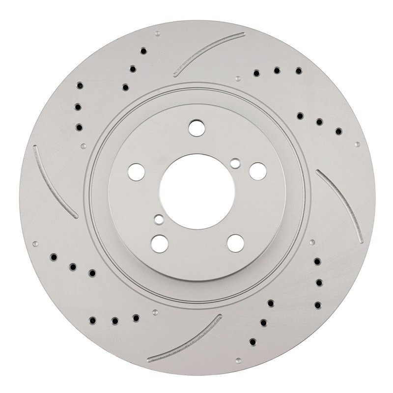 2Pc Front Drilled & Slotted Brake Rotors For Subaru Legacy 2006-2014 gallery