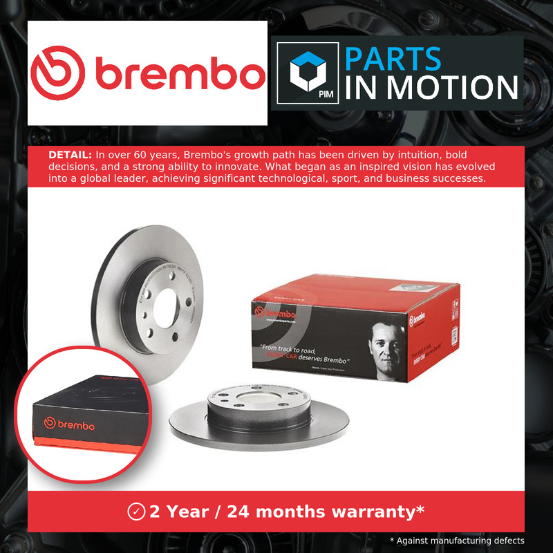 2x Brake Discs Pair Solid fits ALFA ROMEO GTV 916 2.0 Rear 95 to 05 240mm Set