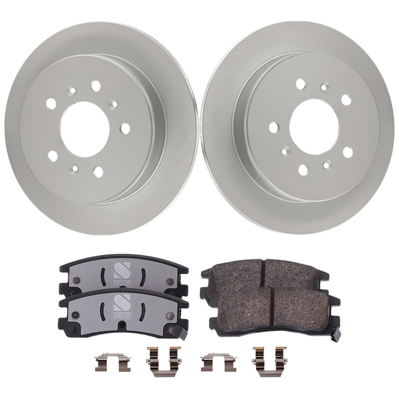 Rear Brake Disc Rotors and Pads Kit For Chevrolet Impala 2010
