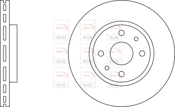 Brake Discs Pair Front FOR CITROEN NEMO 1.3 1.4 08->ON Diesel Petrol Blue gallery