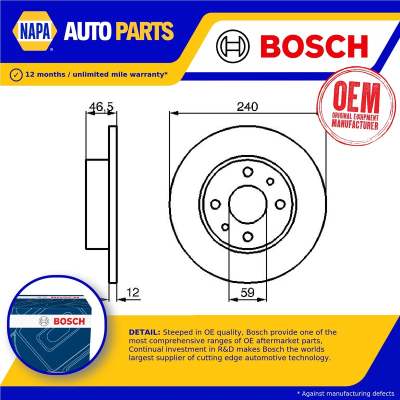 2x Brake Discs Pair Solid fits FIAT DUNA 146 Front 1.1 1.3 1.7D 87 to 90 240.2mm