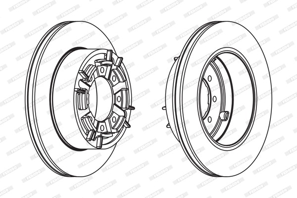 Ferodo FCR140A Brake Disc for Iveco, Renault Trucks gallery