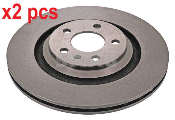 X2 PCS L&R SIDES REAR FITS AUDI A6 ALLROAD C6 3.0 TFSI BRAKE DISC 30943909 SWAG