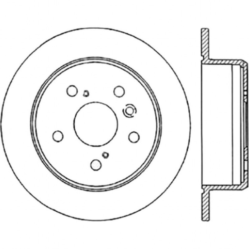 StopTech For Lexus ES300 1997-2001 Brake Rotor - C-Tek Centric Standard - Rear gallery