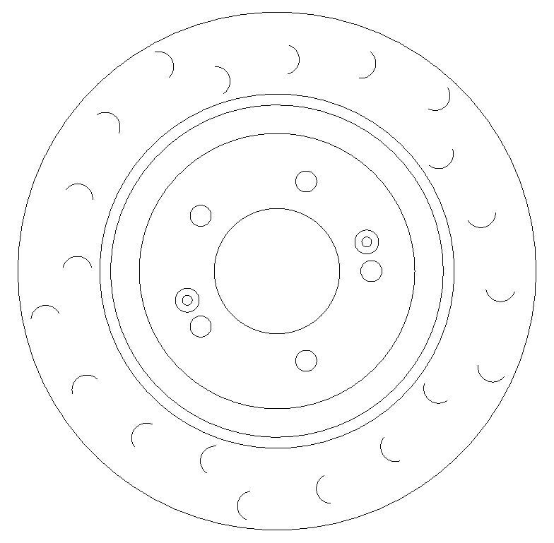 Hyundai I30N 2017-2024 Rear HALO C-Hook Grooved Brake Discs gallery