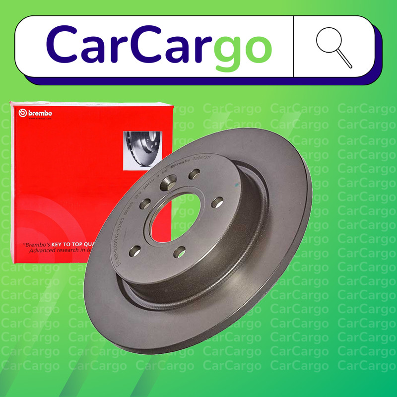 Brembo Solid Rear Brake Discs Pair For Ford Focus 2.0 CNG 2009-2011 280 mm