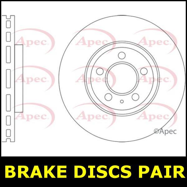 Brake Discs Pair Front FOR SKODA SCALA 1.0 1.5 1.6 19->ON CHOICE1/2 Apec gallery