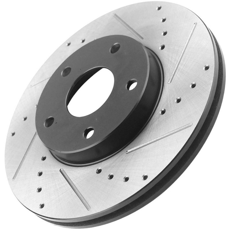 275mm Front and 281mm Rear Drilled Rotors Brake Pads for 2006-2018 Toyota Rav4 gallery
