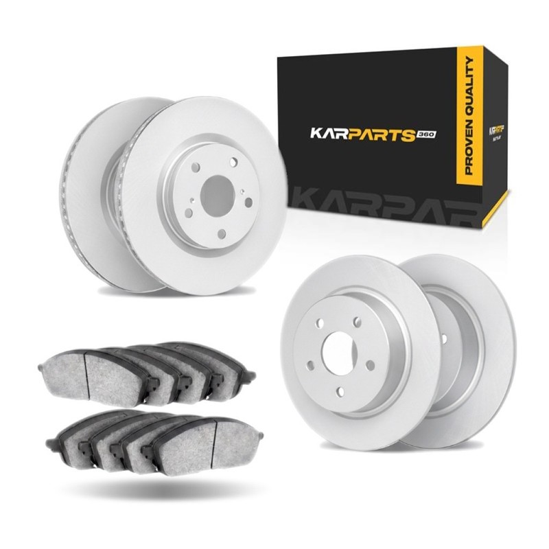For Volvo 850 1996 1997 Brake Set Front And Rear | Cast Iron | Plain Rotor Style