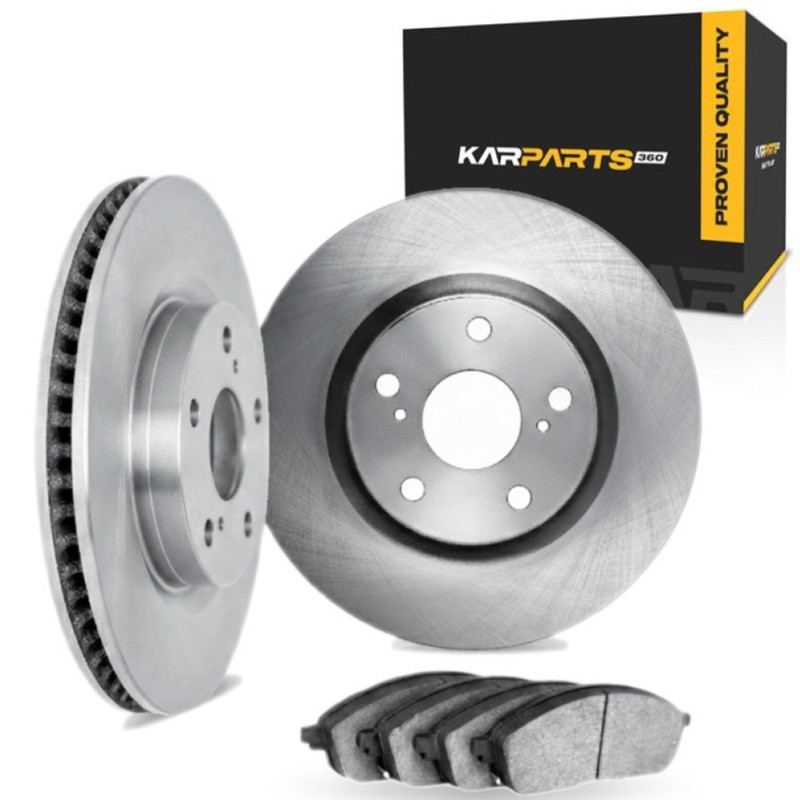 For Audi A6 2014-2018 Brake Rotor Set Front | Cast Iron | Plain Rotor Style