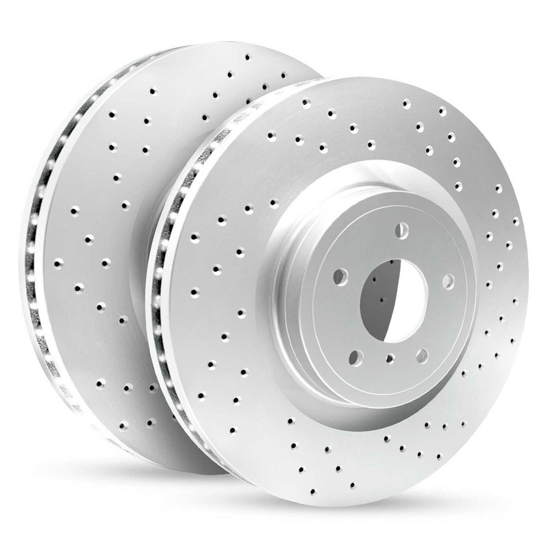 For Chevy S10 94-03 R1 Concepts Drilled & Slotted Front Brake Rotor Set