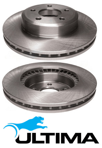FRONT VENTED DISC BRAKE ROTOR SET FOR HOLDEN STATESMAN WL ALLOYTEC LY7 3.6L V6