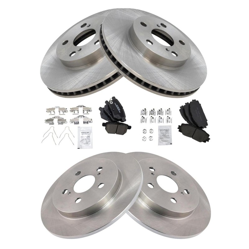 Front & Rear Posi Ceramic Disc Brake Pad & Rotor Kit for Toyota Lexus New gallery