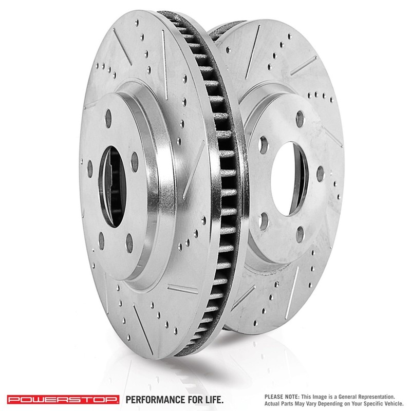 Powerstop Power Stop Ar82155xpr Rear Evolution Drilled Slotted Rotor Pair gallery