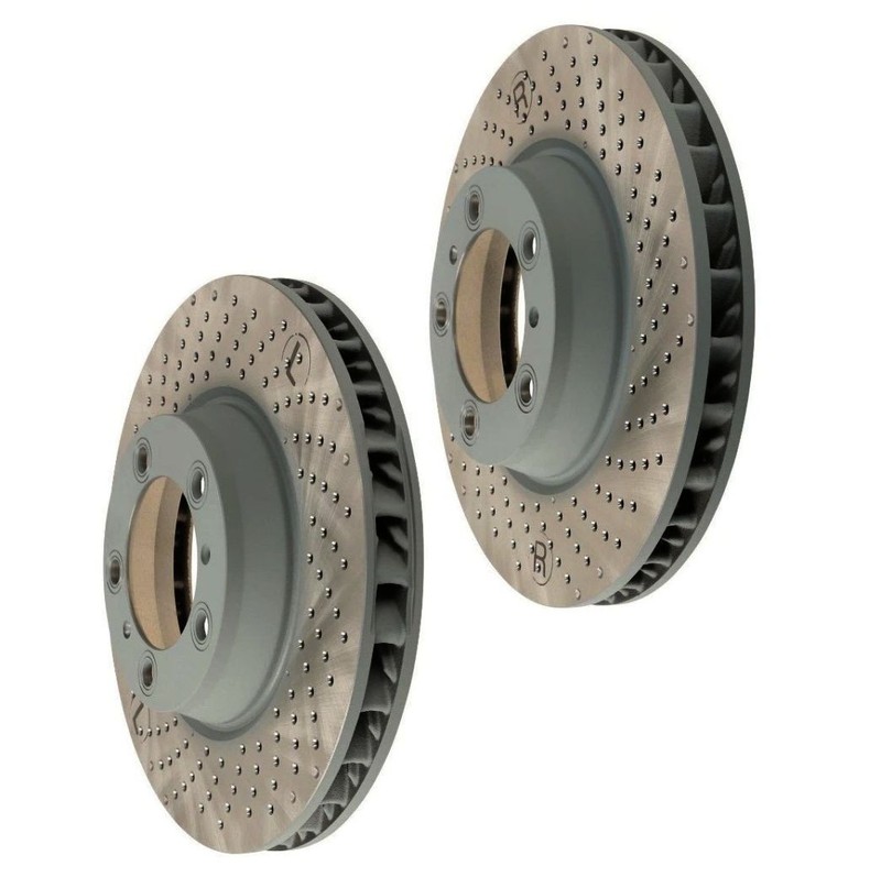 2-SEBRO FRONT Rotor NON CERAMIC Brake DISC Porsche VERiFy 911 718 Boxster Cayman