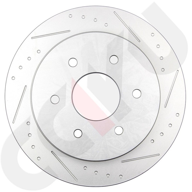 Front And Rear Drill & Slot Performance Brake Rotors For Infiniti QX56 04 - 05 gallery