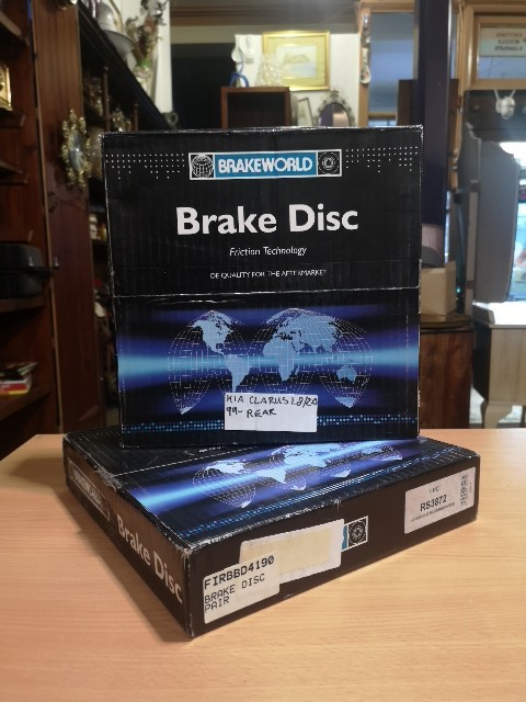 Rear Brake Discs Pair For Kia Clarus 1.8/2.0 1999- Bbd4190 Nos E001