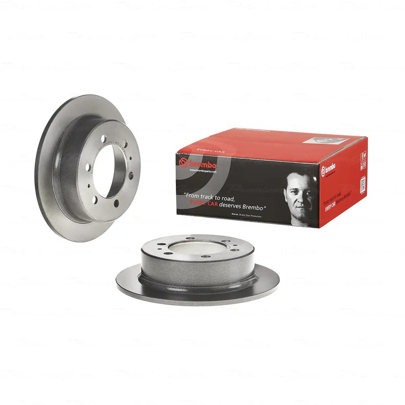 Front+Rear Brembo UV Coated Disc Rotors+NAO Pads for Ssangyong Rexton GAB 03-12 gallery