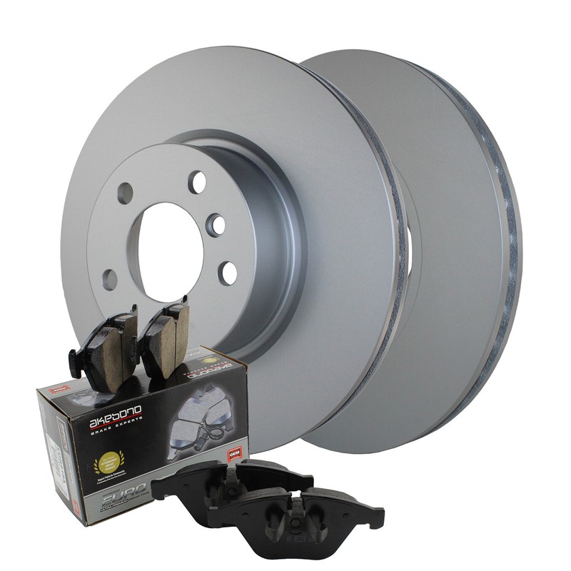 Front Brake Kit 328mm Disc Rotors and Akebono Ceramic Pads For BMW F25 X3 F26 X4