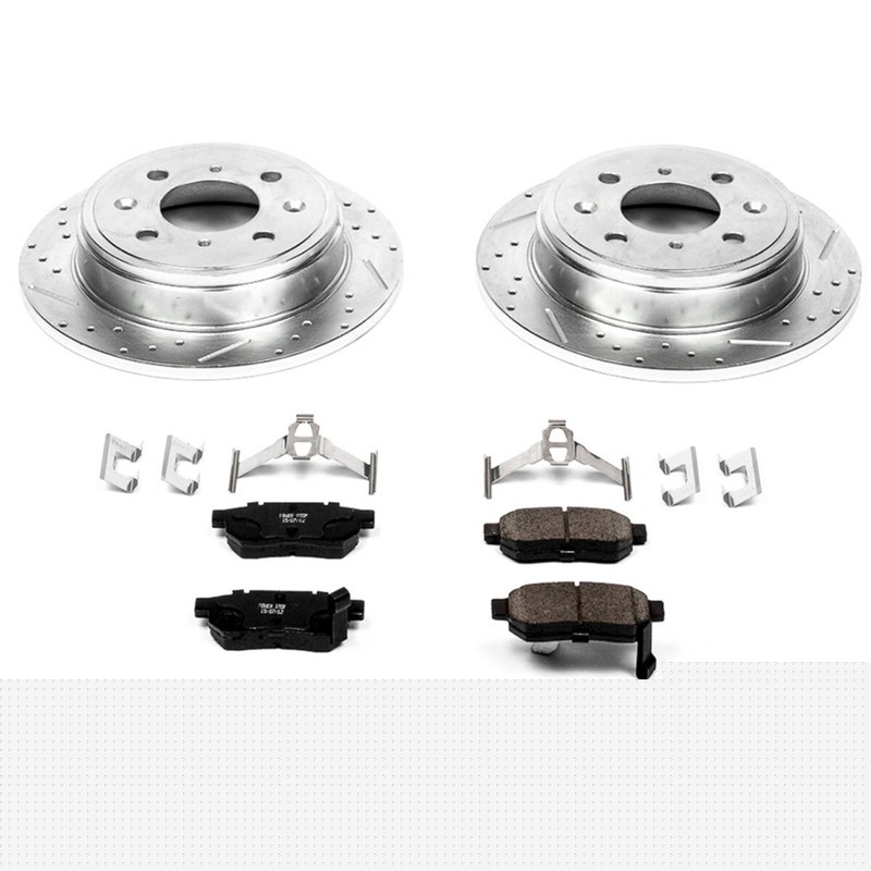 KC408 Powerstop Brake Disc and Caliper Kits 2-Wheel Set Rear for Civic Honda gallery