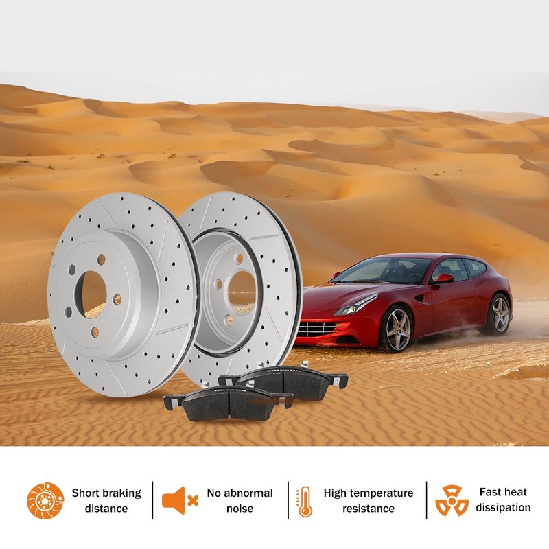 6PCS Front Disc Brake Rotors Pads for 2016 2017 2018 Chevrolet Camaro 2.0L 3.6L gallery