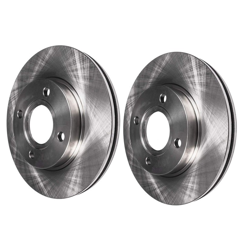 10.16 In (258mm) Front Disc Rotors + Brake Pads for 2011-2018 2019 Ford Fiesta gallery