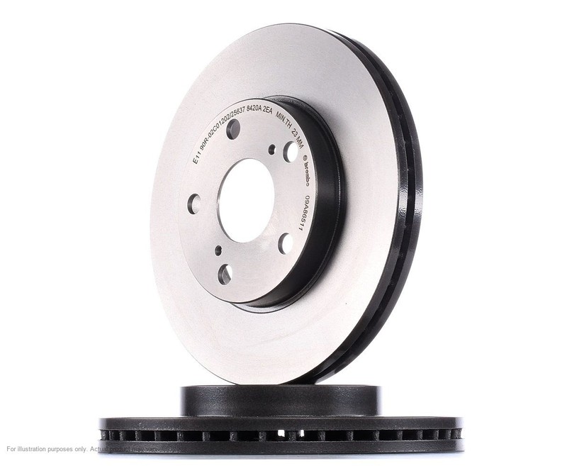 2X APEC Front Brake Discs for TOYOTA AURIS 2006-12 273mm Vented SDK6272 gallery