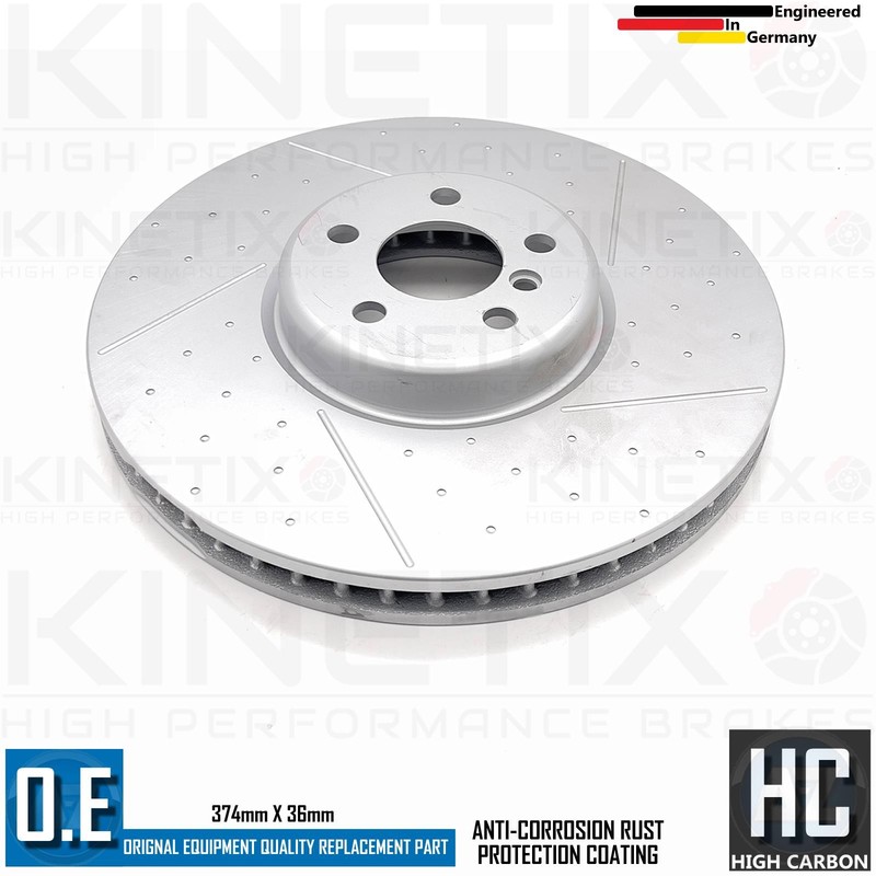 FOR BMW X7 40i G07 M SPORT FRONT BRAKE DISCS BREMBO PADS SENSOR 374mm x 36mm gallery