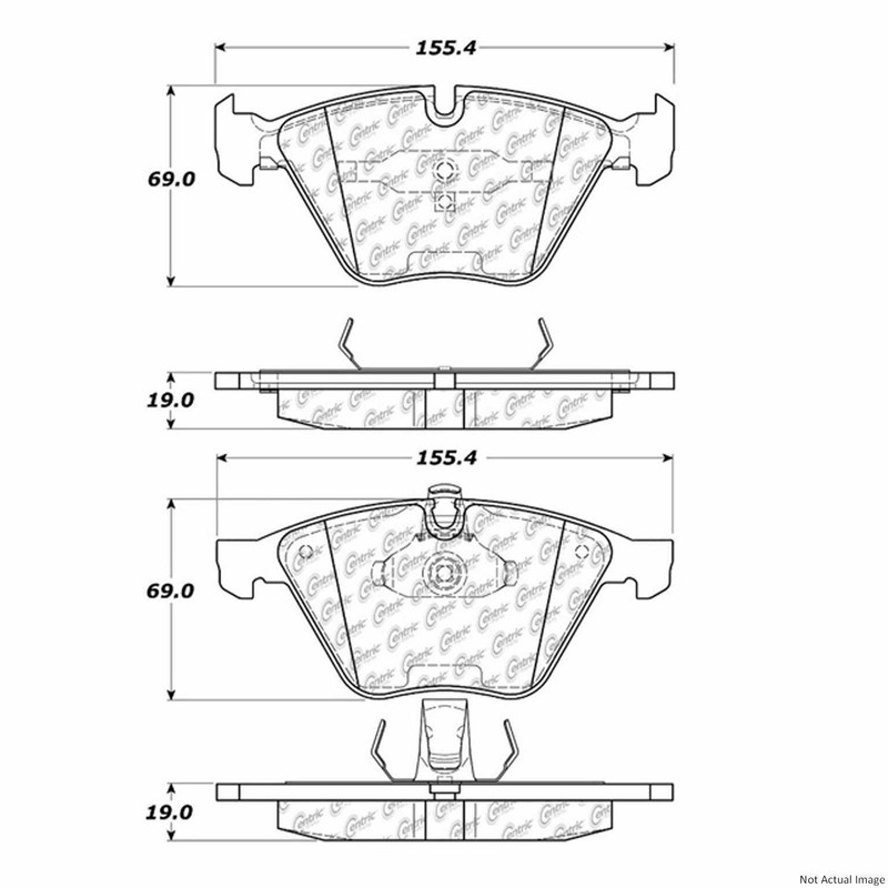 For BMW 2002-2013 Brake Pad Set FRONT Centric Parts + 1 YEAR WARRANTY gallery