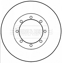 2x Brake Discs Pair Solid fits NISSAN NV400 X62 2.3D Rear 2011 on 302mm Set B&B gallery