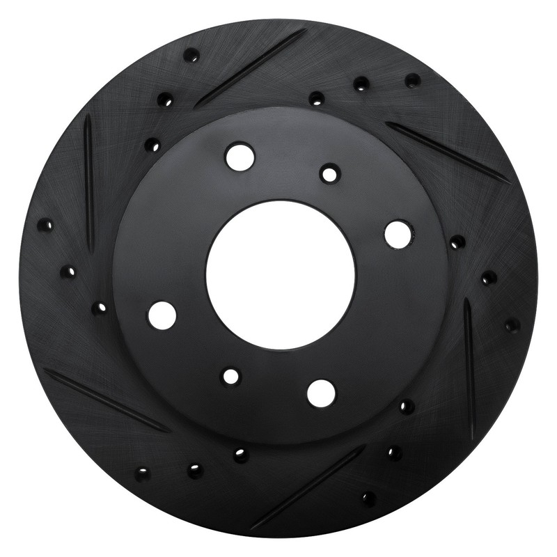 For Nissan Stanza 86-89 Brake Rotor DFC Premium Drilled & Slotted Front Driver